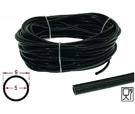 EX6114002 VP097510 LF1449182 Шланг силиконовый д5Д9 коричневый 1м