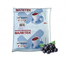 **Кисель Валетек Черная смородина, 0.5кг/25шт